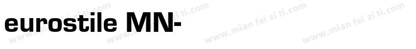eurostile MN字体转换